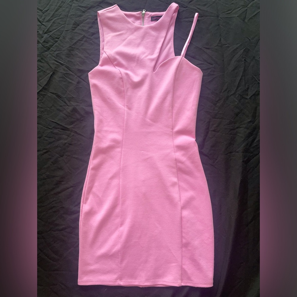Pink Sleeveless Mini Dress